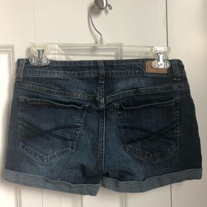Aéropostale Medium Wash Ripped Denim Shorts